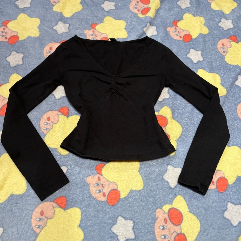 Elegant Black Long Sleeve Top